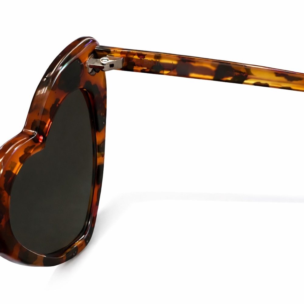 Saint Laurent Brown Heart-Shaped Sunglasses - Picture 2 of 2